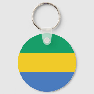 Gabon Flagga Nyckelring