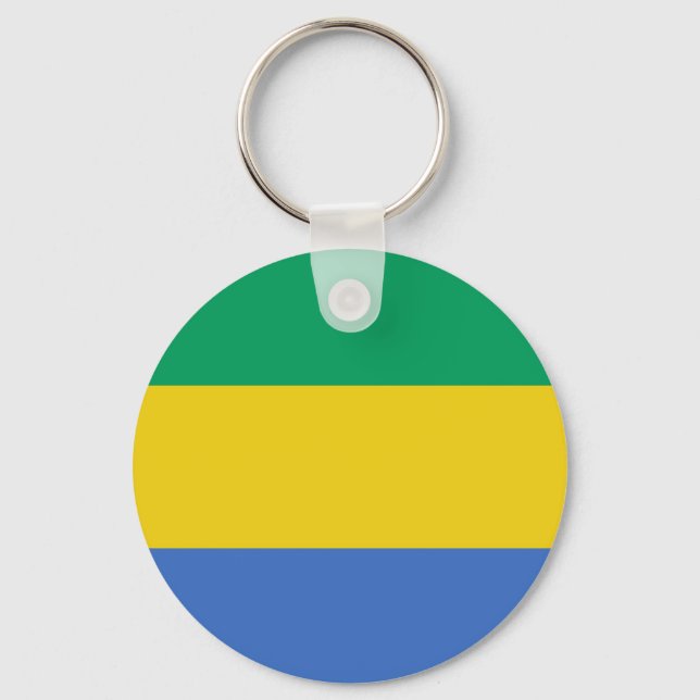 Gabon flagga nyckelring (Framsida)