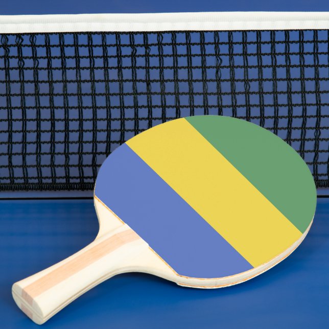 Gabon flagga pingisracket (Insitu)