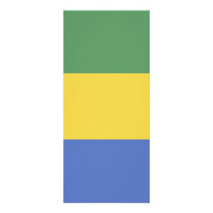Gabon flagga reklamkort