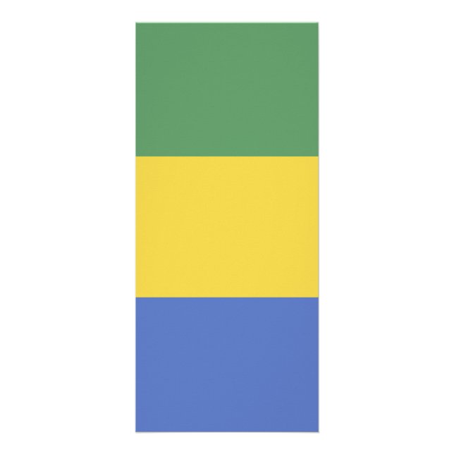 Gabon flagga reklamkort (Framsidan)