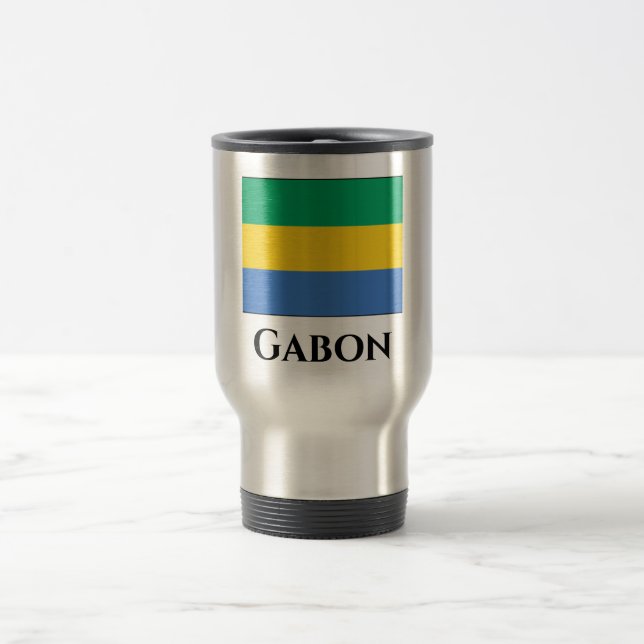Gabon Flagga Resemugg (Center)