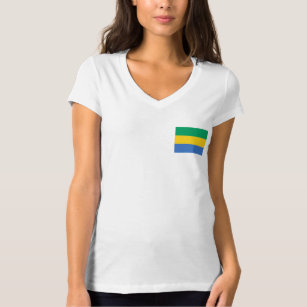 Gabon Flagga T Shirt