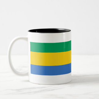 Gabon Flagga Två-Tonad Mugg