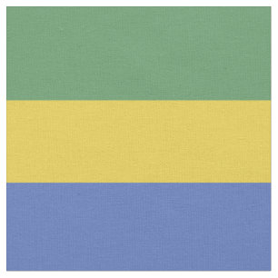 Gabon flagga tyg