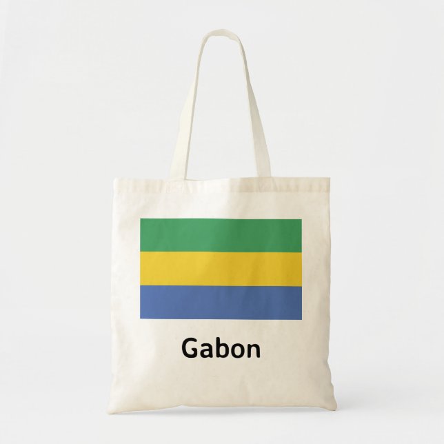 Gabon Flagga Tygkasse (Framsidan)