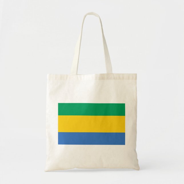 Gabon Flagga Tygkasse (Framsidan)
