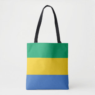 Gabon Flagga Tygkasse