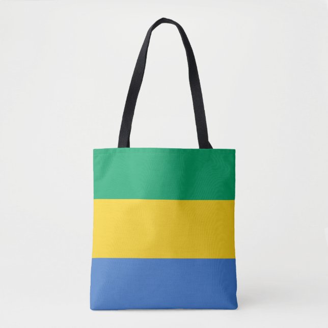 Gabon Flagga Tygkasse (Framsida)
