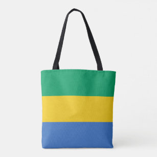 Gabon Flagga Tygkasse
