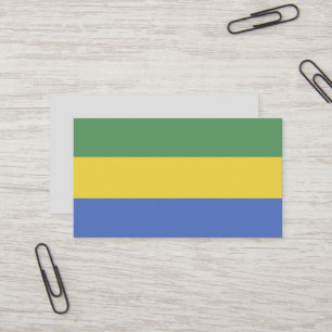 Gabon flagga visitkort