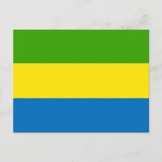 Gabon Flagga Vykort
