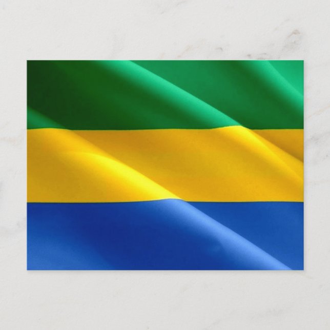 Gabon - Gabon - Flagga - Vykort (Framsida)