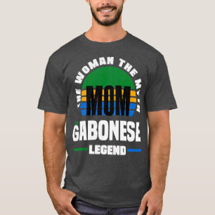 Gabon Gabon Gabonese Mors dag Flagga T Shirt