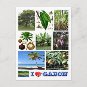 Gabon - I Kärlek Gabon - Vykort