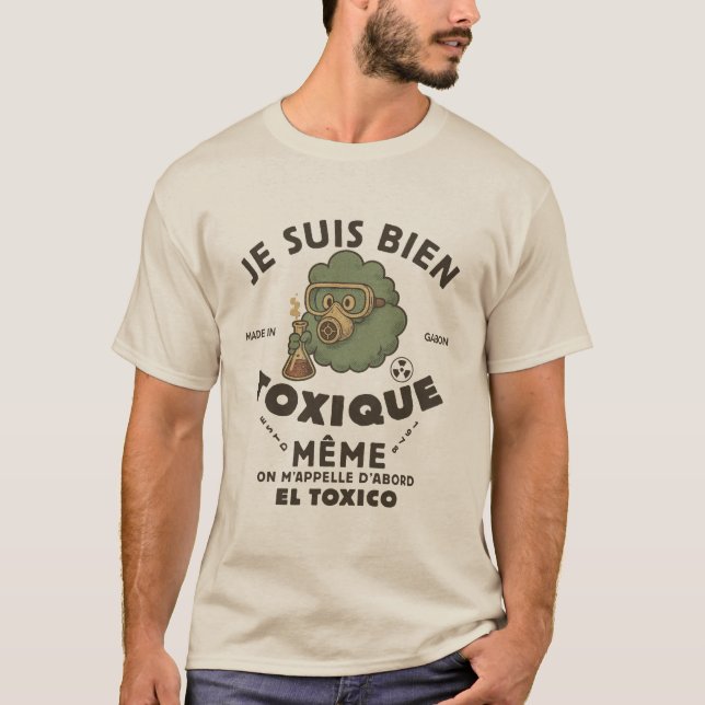 Gabon: jag är verkligen giftig också  t shirt (Framsida)