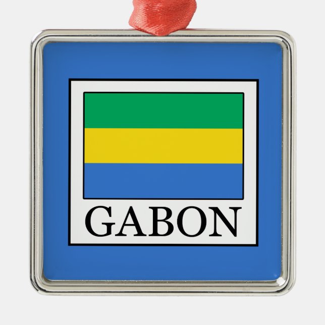 Gabon Julgransprydnad Metall (Framsidan)