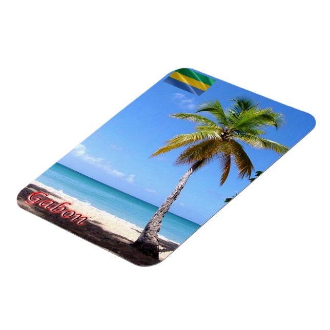 Gabon - Palmier - Magnet (Vänstra Sidan)