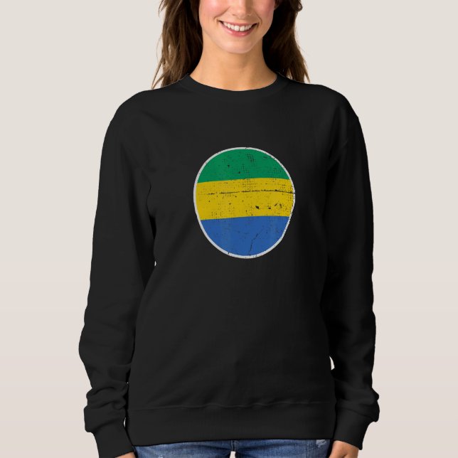 Gabon Stolt Gabonesisk Flagga T Shirt (Framsida)