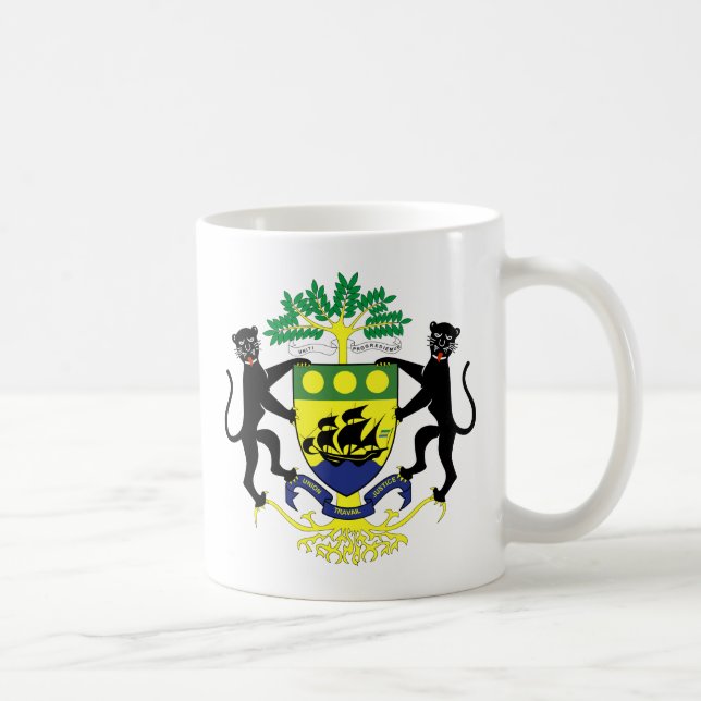 Gabon vapensköld kaffemugg (Höger)
