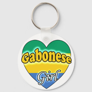 Gabonese Girl Nyckelring