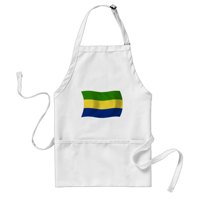 Gabons flag förkläde (Framsidan)