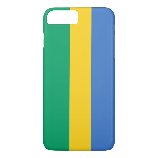 Gabons flagga Case-Mate iPhone skal (Baksida)