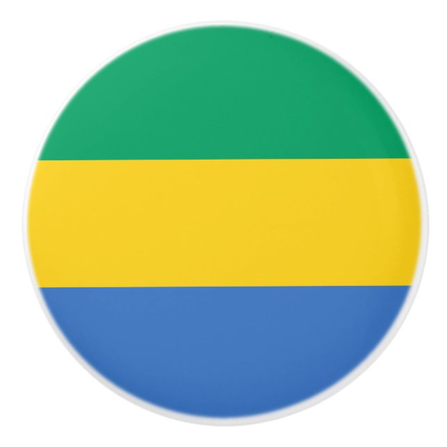Gabons flagga (Gabon) Knopp (Framsidan)