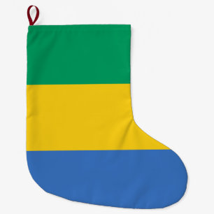 Gabons flagga (Gabon) Stor Julstrumpa