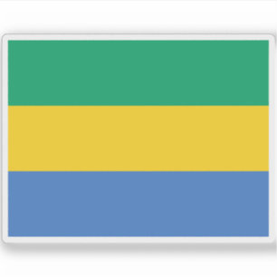 Gabons flagga klistermärken