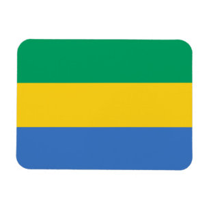 Gabons flagga magnet