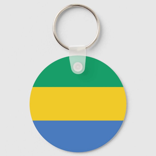 Gabons flagga nyckelring (Framsida)