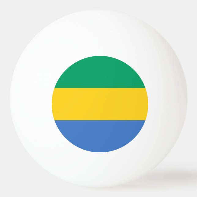 Gabons flagga pingisboll (Framsidan)