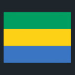 Gabons flagga poster<br><div class="desc">Gabons patriotiska flagga.</div>