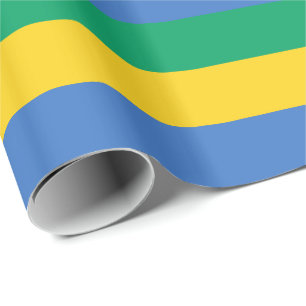 Gabons flagga presentpapper