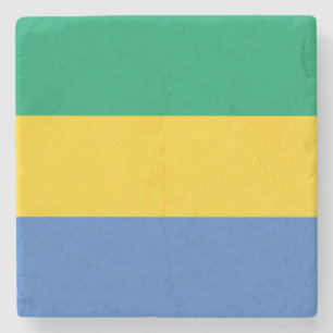 Gabons flagga stenunderlägg