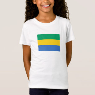 Gabons flagga t shirt