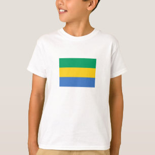 Gabons flagga t shirt