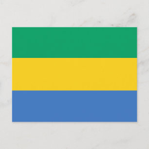 Gabons flagga vykort