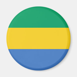 Gabons patriotiska flagga magnet