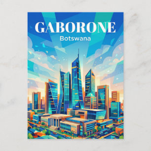 Gaborone CBD Botswana Vykort