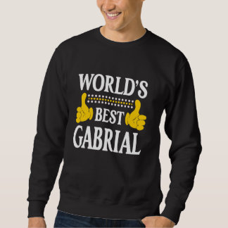 Gabrial Personal Namn Funny First Namn World's Bes Lång Ärmad Tröja