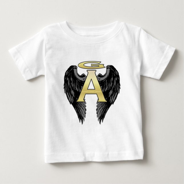 Gabriel Angel Design Vingar Logotyp Tee Shirt (Framsida)