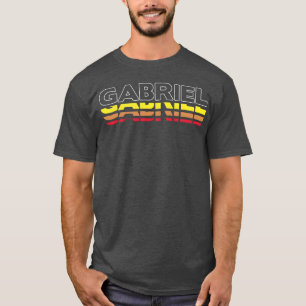 Gabriel Förnamn Rolig Vintage Solnedgång Gabriel f T Shirt
