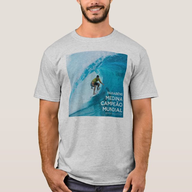 Gabriel Medina - Campeão Mundial Tee Shirt (Framsida)