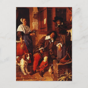 Gabriel Metsu- Sportsman Vykort