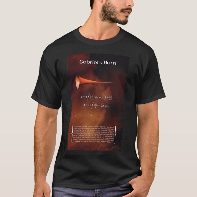 Gabriel X27;S Horn Art Print T Shirt (Framsida)