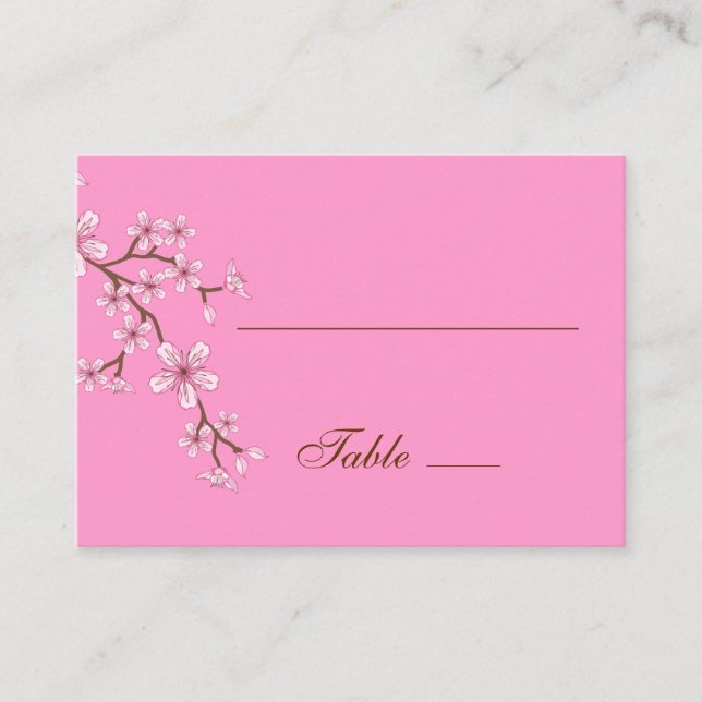 Gabriella Rosa Blommar Place Card Placeringskort (Framsida)