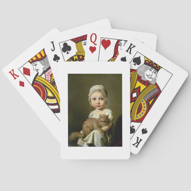 Gabrielle Arnault (1811-72) 1813 (olja på kanfas) Spelkort (Baksidan)