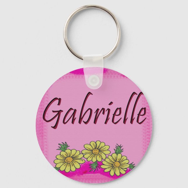 Gabrielle Daisy Keychain Nyckelring (Framsida)